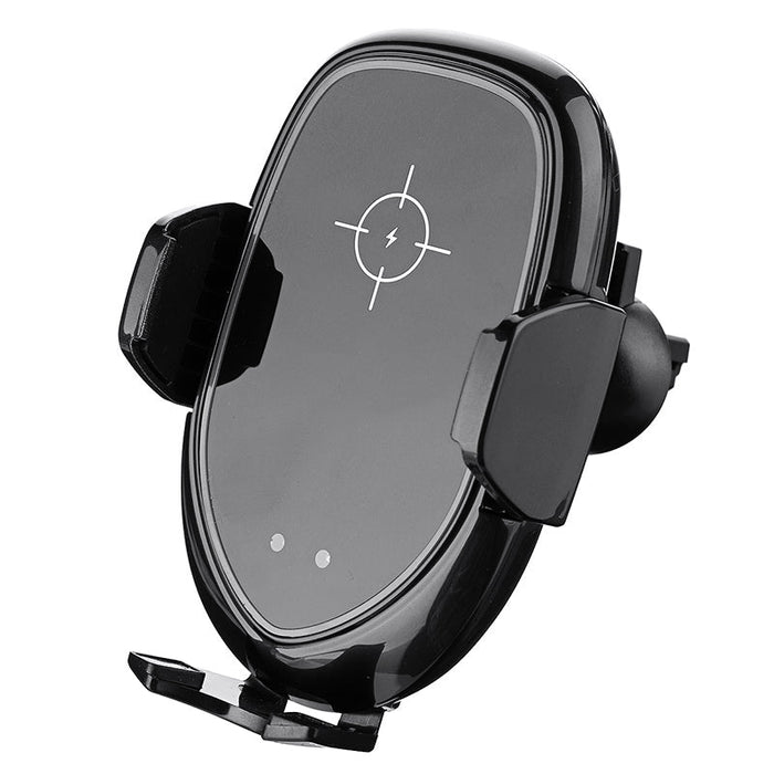 Universal - 10W 7.5W 5W Auto-Locking Qi Wireless Fast Charge Car Mount Holder for Samsung Mobile - Ideal for Seamless, Fast Charging On the Go - Shopsta EU